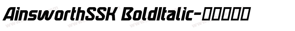 AinsworthSSK BoldItalic字体转换
